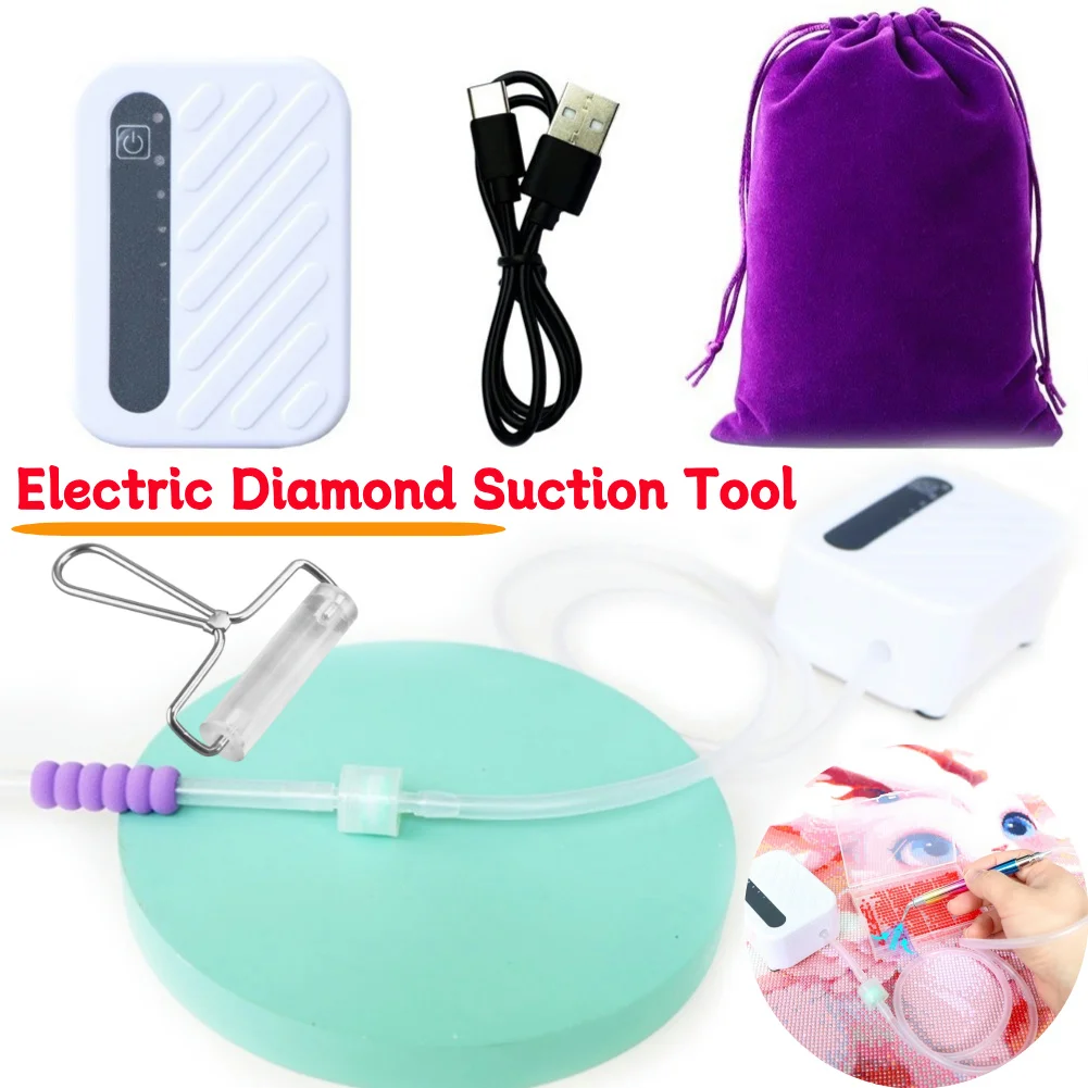 Diamond Painting Kit - جهاز شفط الماس المحمول مع قلم