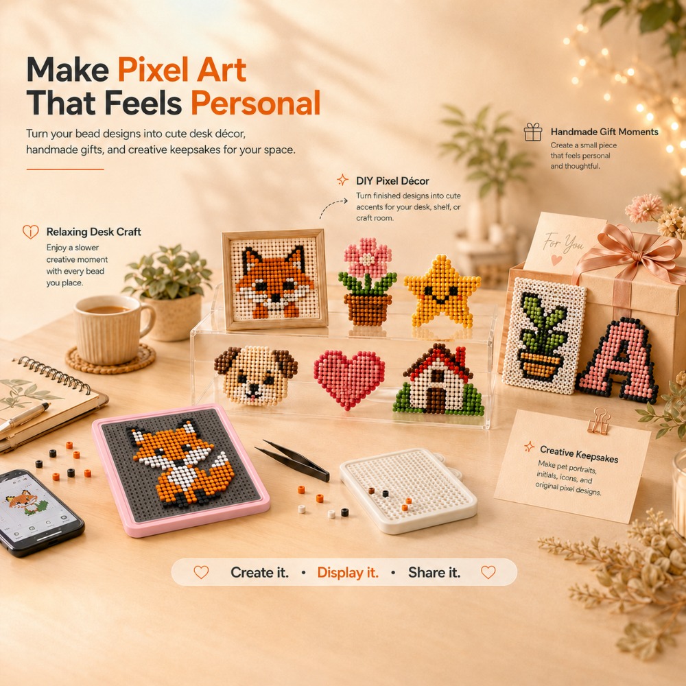 Art Craft Store - لوحة إضاءة LED ذكية بخرزات قابلة