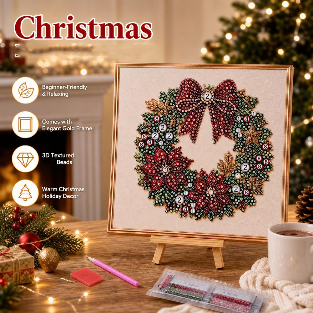 Art Craft Home - مجموعة فن الرسم باللؤلؤ والماس لعيد