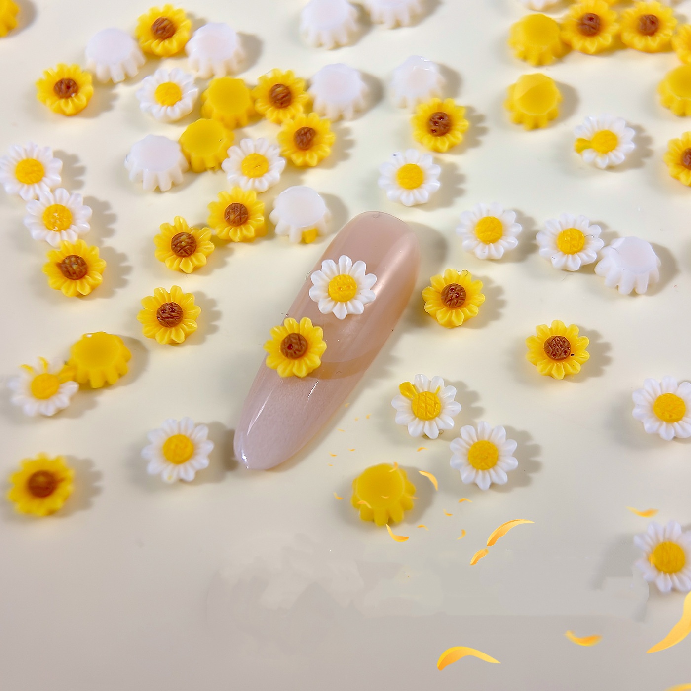 Art Craft Yellow Springs - 50 قطعة زهور ديزي صناعية واقعية