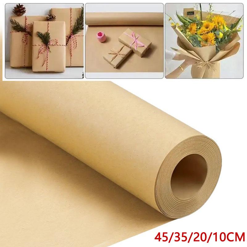 Art Craft Recycled Materials - 10 متر براون كرافت ورقة هدية