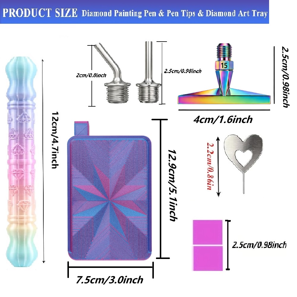مجموعة أدوات قلم النقش ثلاثي ا - مراجعة Diamond Painting Kit وسعره