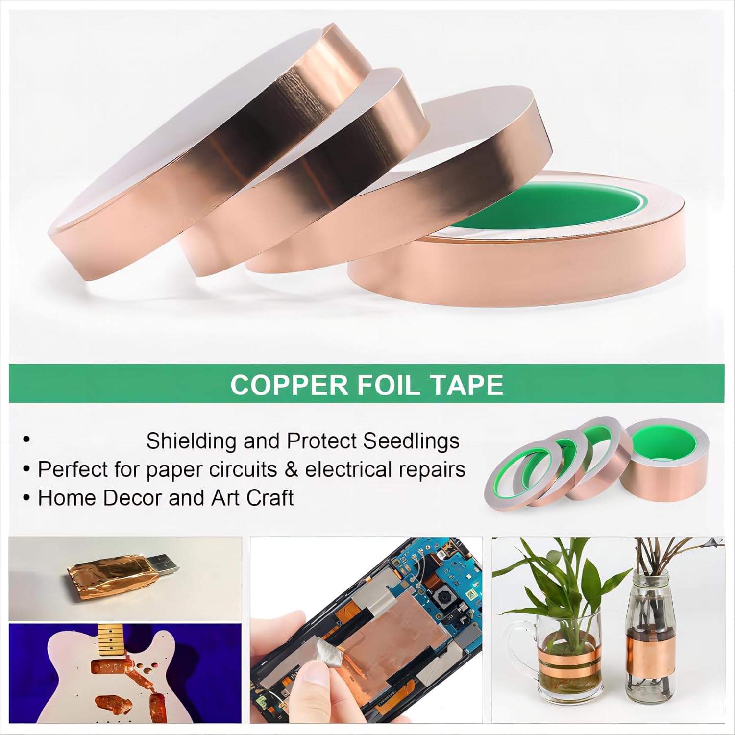 شريط نحاسي مزدوج الوجه، شريط ن - مراجعة Art Craft Store وسعره