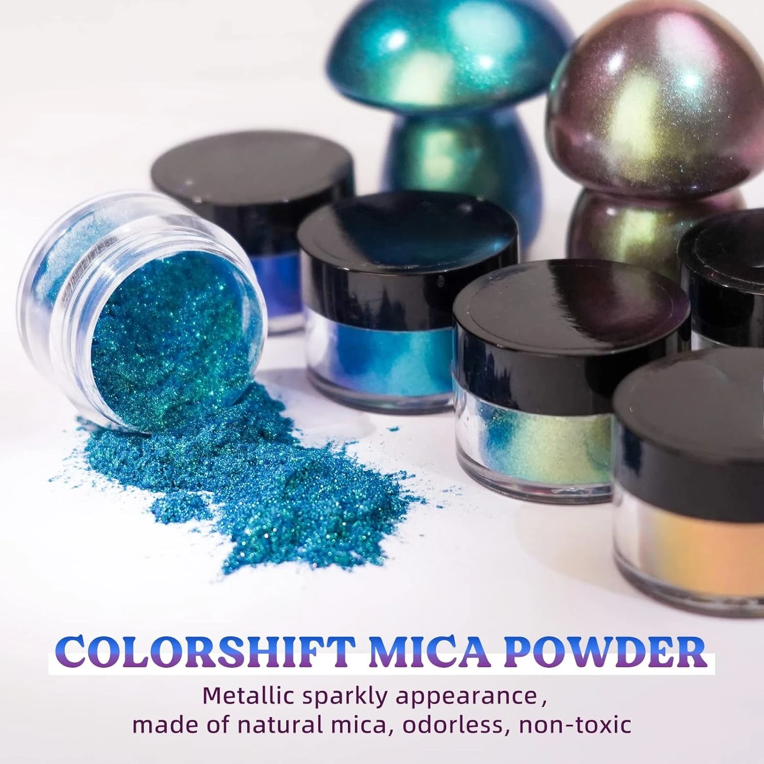 مسحوق ميكا متغير اللون بـ 18 ل - مراجعة Resin Pigment Powder وسعره