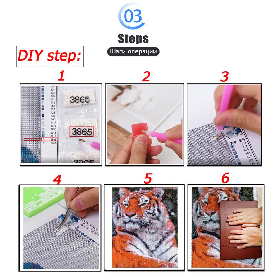 طقم لوحة فسيفساء ماسية جديد بت - مراجعة Diamond Painting Kit وسعره