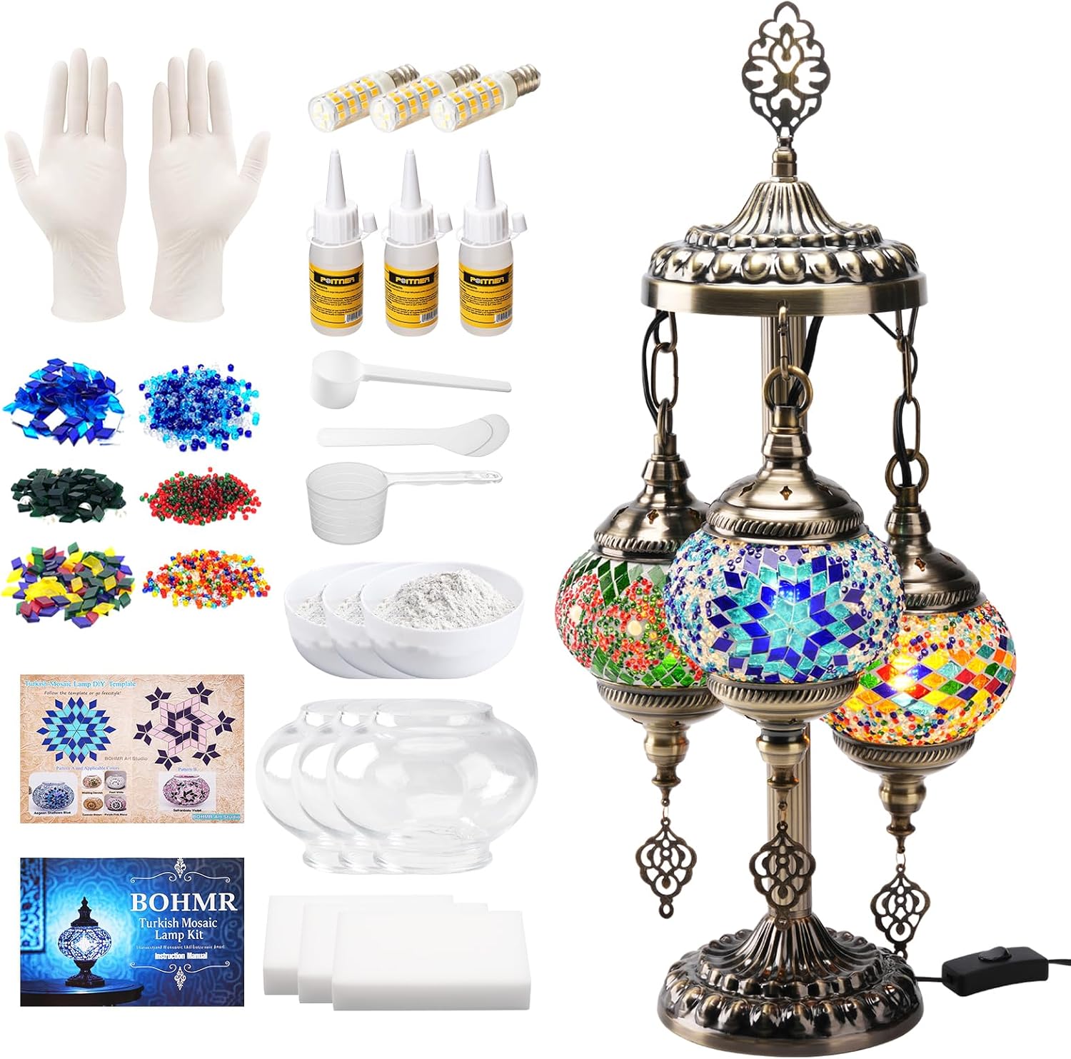 طقم صنع مصباح تركي فسيفسائي ثل - مراجعة Art Crafts وسعره
