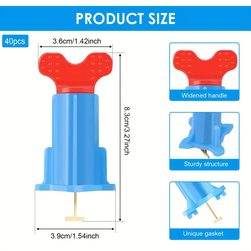 40 قطعة من مشابك وفواصل تسوية  - مراجعة Mosaic Tile Supply وسعره