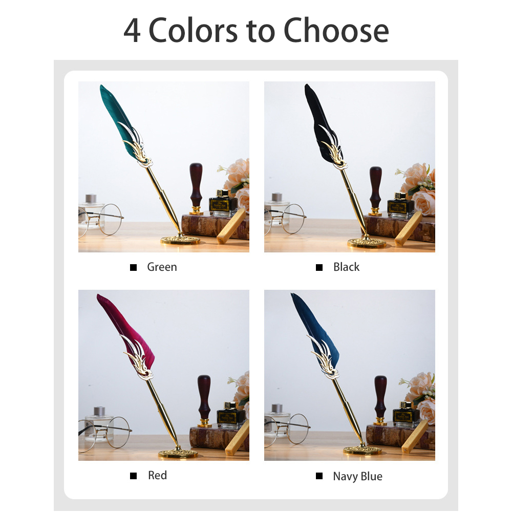 طقم قلم ريشة وحبر بتصميم عتيق، - مراجعة Calligraphy Pen Set وسعره