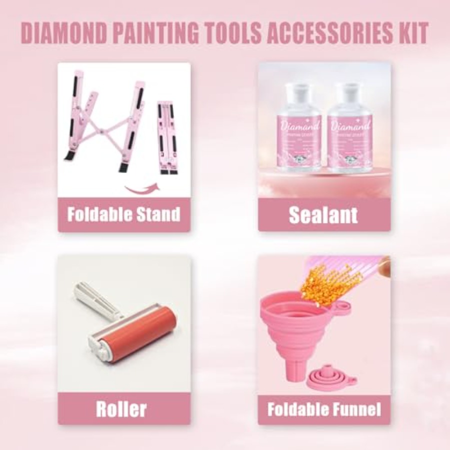 طقم أدوات الرسم بالألماس شامل  - مراجعة Diamond Painting Kit وسعره