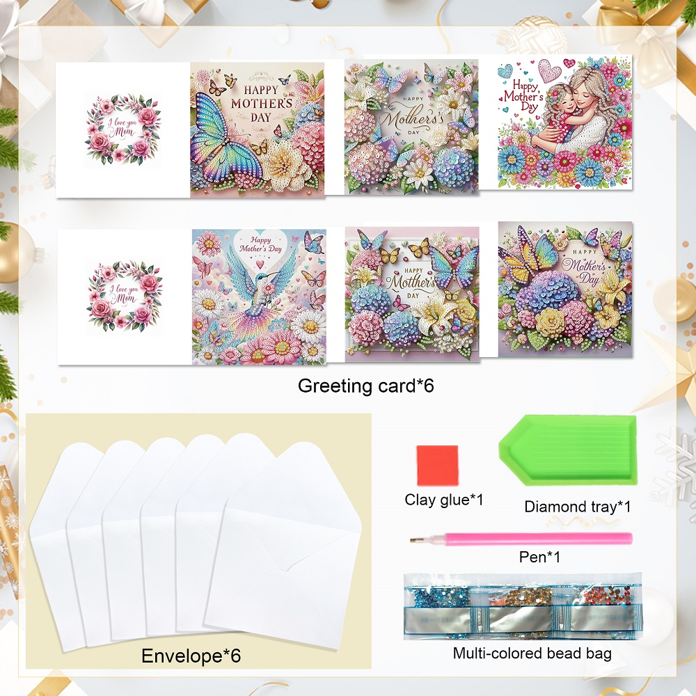 6 قطع الماس الفن اللوحة بطاقات - مراجعة Art Craft Kits وسعره