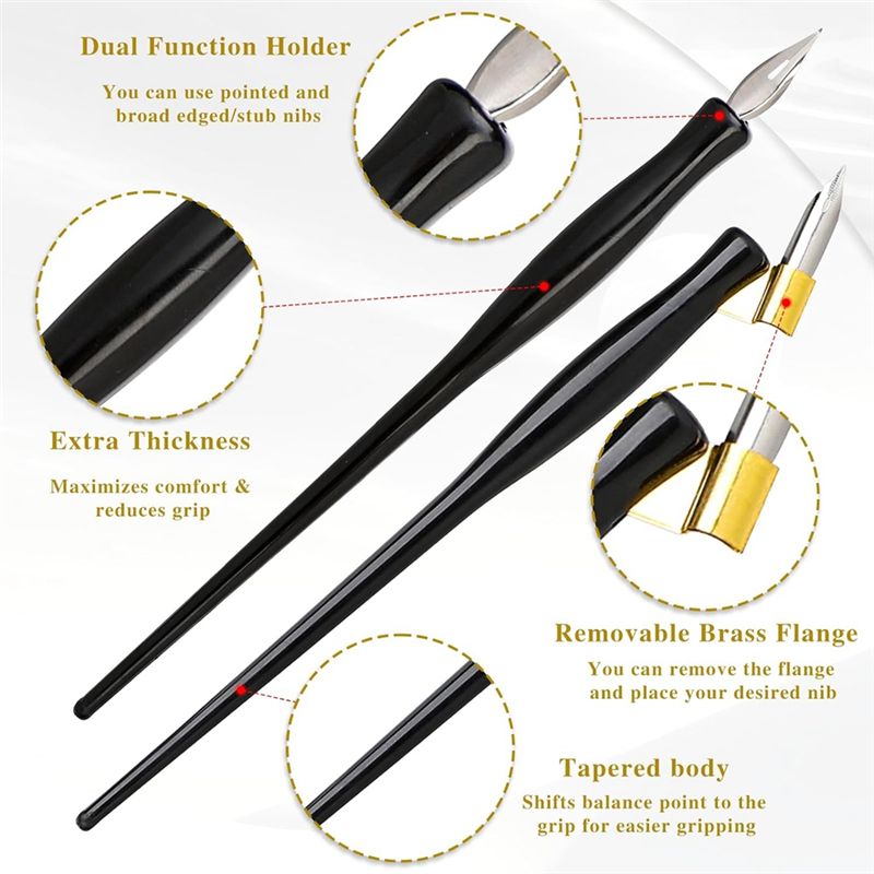 A11E-10PCS مجموعة أقلام الخط ا - مراجعة Calligraphy Pen Set وسعره